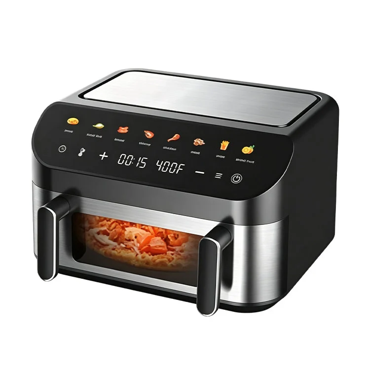Friteuse à air double casserole 11 L pour la cuisine familiale nombreuse