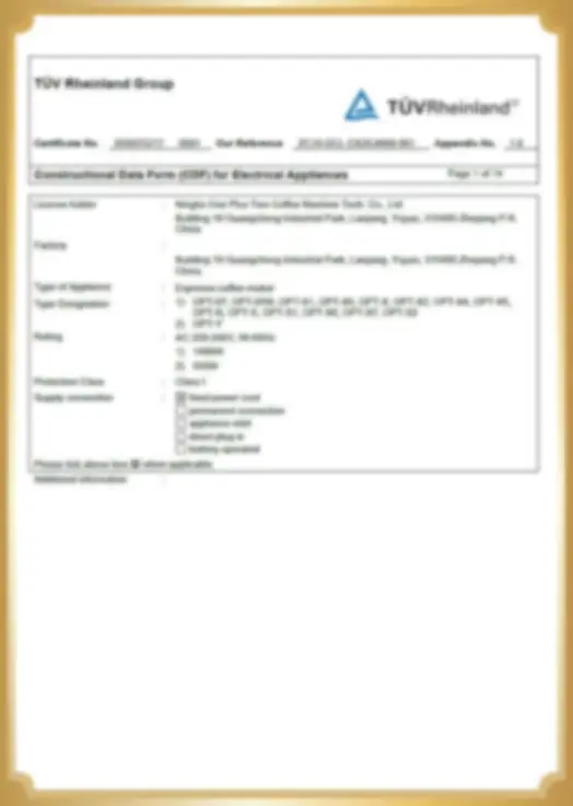 Certifications