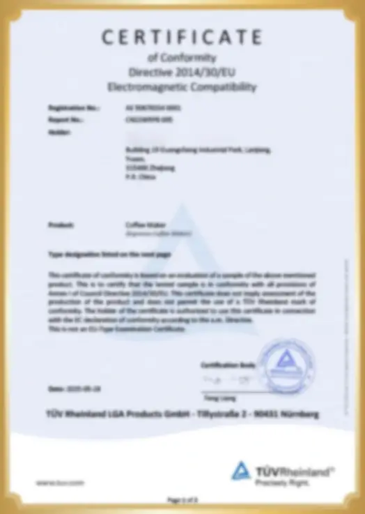 Certifications
