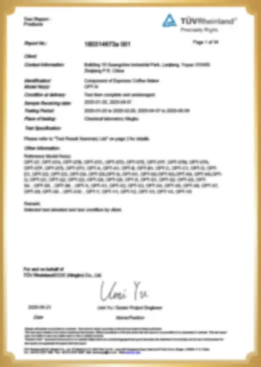 Certifications