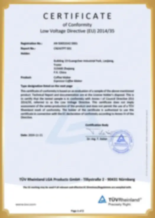 Certifications