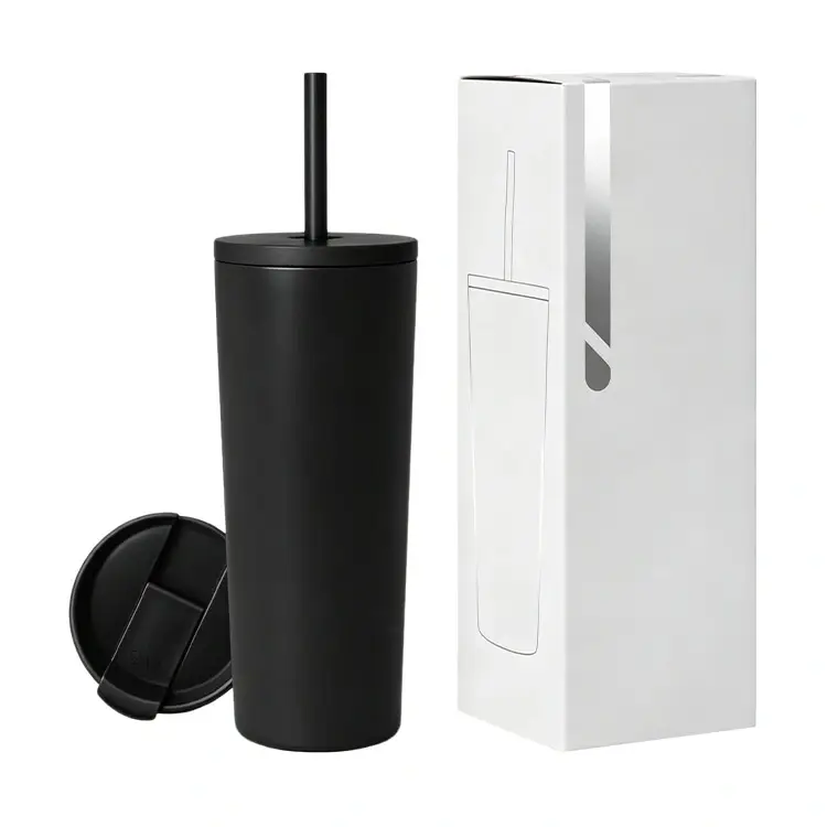 Gobelet en acier inoxydable de 20 oz avec couvercle
