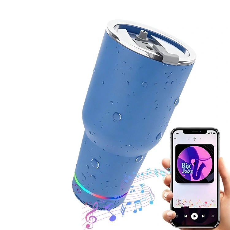 Bouteille d'eau avec haut-parleur Bluetooth
